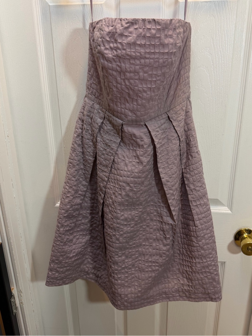 J. Crew Lavender Strapless A-Line Dress